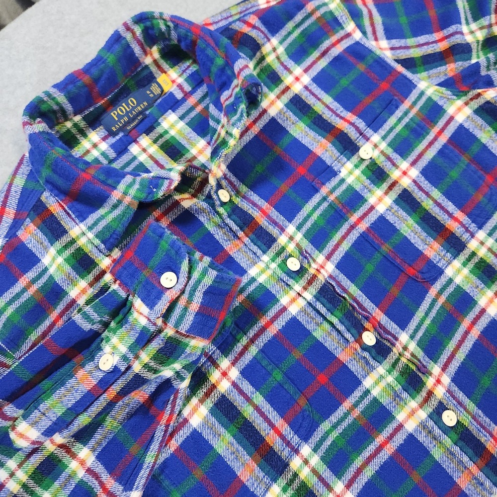 Polo Ralph Lauren Mens XL Classic Fit Flannel Shirt Button Down